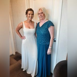 Square neck Bridesmaid Dress